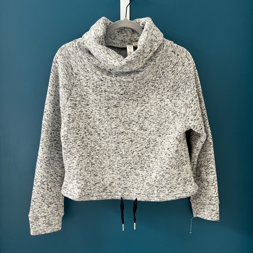 RD Style - Grey Mock Turtleneck Pullover Sweater
